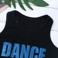 thumbnail image 6 of iEFiEL Little Big Girls Glittery Dance Racerback Crop Top Sports Bras Gymnastics Ballet Tees Tank, 6 of 7