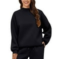 thumbnail image 4 of NMMUED 2 Pcs Woman Sweatshirt Fall Outfits Casual Outfits for Women Womens Tops Casual Going Out Tops for Women Baggy Sweatshirt Pullovers for Women Black S, 4 of 9