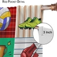 thumbnail image 4 of Basketball Curtains Boys Sport Kid Curtains for Bedroom, Basketball Sport Theme Window Treatments for Living Room,Teen Boys Girls Room Decor Drapes 2 Panel Sets,55x63 Inch, 4 of 6
