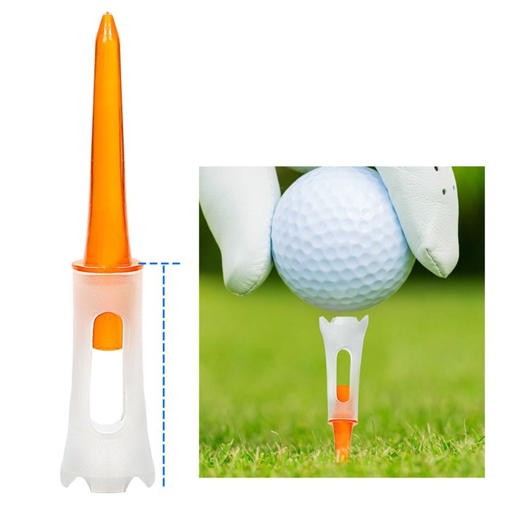 Oasiva 50Pcs/set Golfs Tees for Golfs Driver Training, Plastic Golfs Tees Low Resistance More Distance Consistent Height Tees