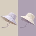 thumbnail image 3 of CoCopeaunts Reversible Bucket Hat for Women Summer Wide Brim Sun Shade Outdoor Casual Solid Men Fisherman Hat with Chin Strap, 3 of 8