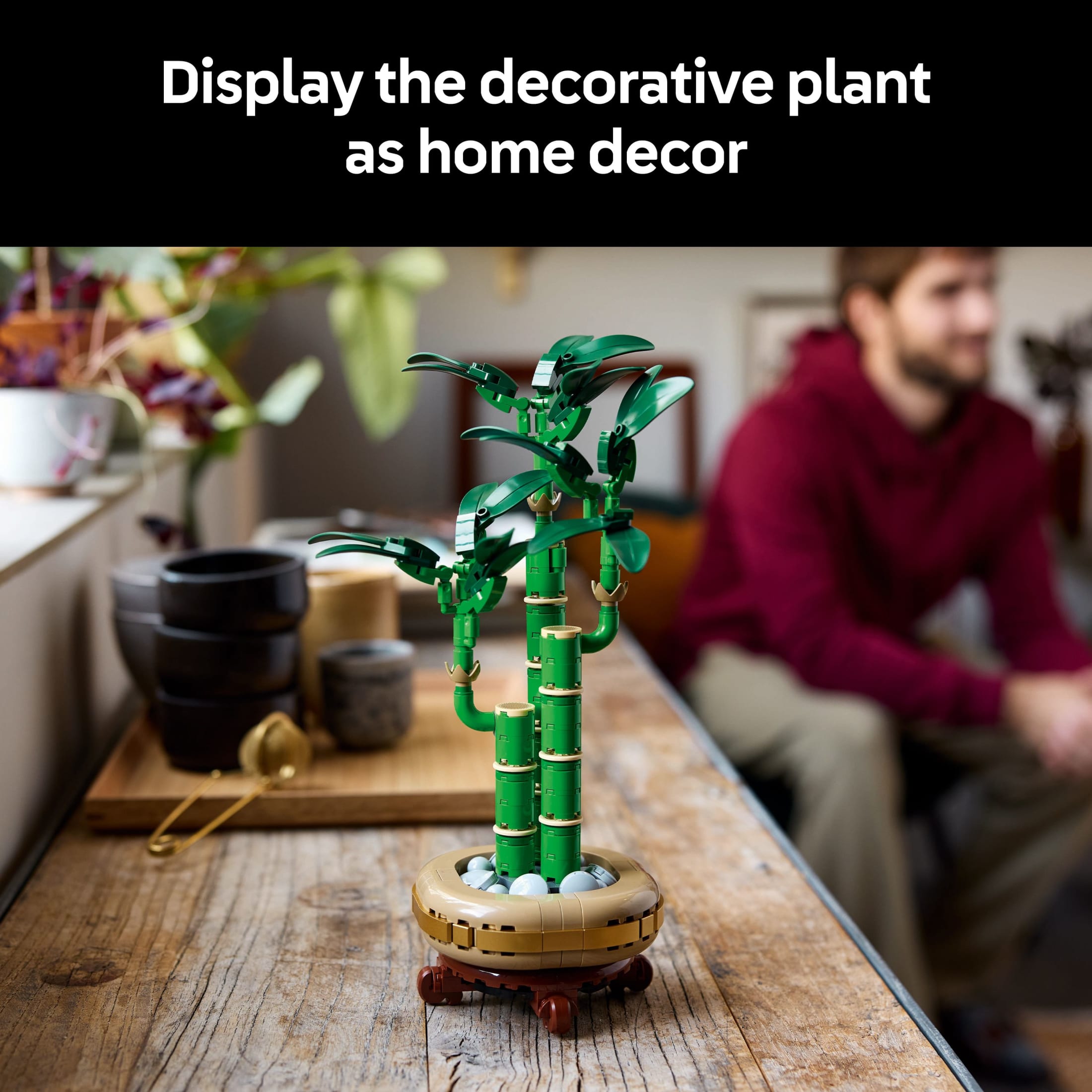 LEGO Botanicals Bambú de la Suerte Set de Construcción - Plantas Artificiales para Decoración de Interiores, Adultos Mayores de 18 Años - Idea de Regalo Única para Cumpleaños - Plantas Falsas para Mesa, Escritorio, Oficina - 10344 7