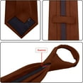 thumbnail image 5 of QCWQMYL Zipper Ties for Men Zip up 6P Classic Adjustable Necktie ,Easy Pretied Solid Color Polyester, 5 of 7