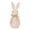 A, variant on Faux Wicker Easter Bunny Figurines, 7.9 Inch Rattan Effect Plastic Statues with Blue Bows, Rustic Easter Table Centerpiece and Shelf Decor, Styles A-C