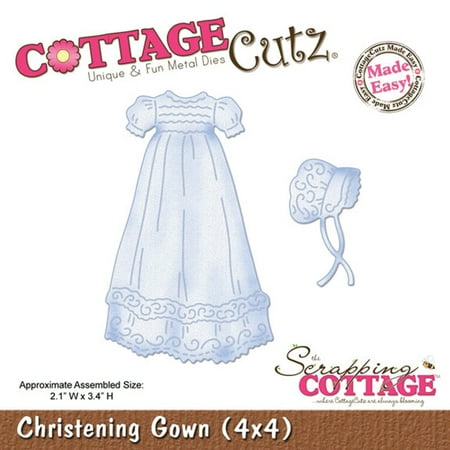 CottageCutz Die-Christening Gown 2.1"X3.4"