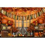 Kate 7x5ft Thanksgiving Backdrop for Photography Pumpkin Harvest Fall Background Portrait Photo Studio Props