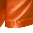 thumbnail image 5 of Honeeladyy Mens Satin Short Sleeve Shirts Summer Solid Color Button Up Slim Shirts for Party Prom Wedding New Year Gift for Boyfriend Orange XL, 5 of 9