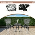 thumbnail image 4 of Homefun 3-Piece Cast Aluminum Bistro Set - Rust-Proof Outdoor Table & 2 Chairs, All-Weather Patio Furniture for Garden/Patio/Balcony, 4 of 8