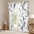 thumbnail image 3 of Manfei Cartoon Animal Lover Black Out Curtains, Antarctic Penguin Print Curtains Pack of 2 (42x63 Each), Kawaii Wildlife Bedroom Curtains, Curtains and Drapes Home Decor, 3 of 6