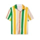 thumbnail image 1 of Camisa de Rayas de Verano Lars Amadeus para Hombre Bloque de Color Rosa Verde Naranja S, 1 of 6