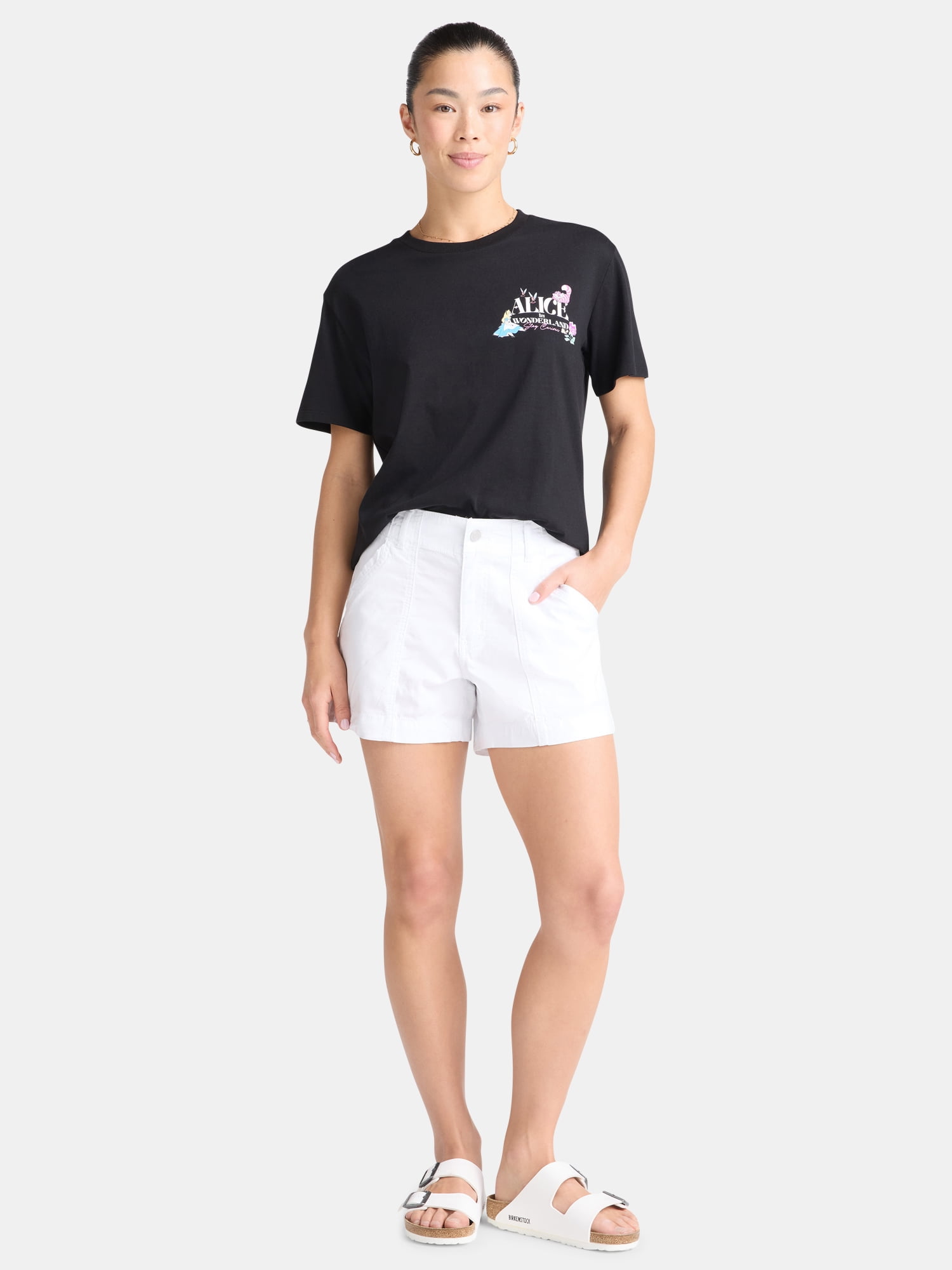 Alice in Wonderland Women’s Curious Graphic Tee, Sizes XXS-XXL