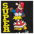 thumbnail image 3 of Playera Super Mario para Niño Juvenil, para Niño Juvenil de Manga Corta Diseño Mario Vintage Negra Talla 16, 3 of 3