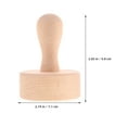 thumbnail image 2 of Minkissy 2Pcs Tart Tamper And Molds For Mini Tart Pans 3.9In Round Beige Wood Baking Tools, 2 of 8