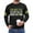 Black, variant on Men's St. Patrick's Day Funny Irish Charm Crew Neck Sweatshirt Long Sleeve Pullover