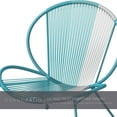 thumbnail image 5 of Grand Patio Outdoor Acapulco 3-Pc Steel Woven Rope Low Lounge Bistro Set,Lake Blue, 5 of 9