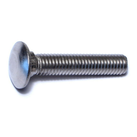 3/8"-16 x 2" 18-8 Stainless Steel Coarse Thread Carriage Bolts CBSS-184