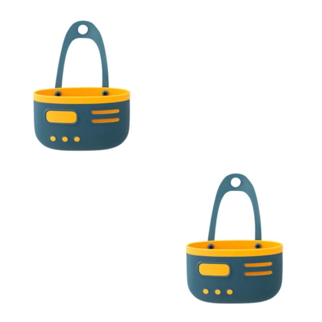 Kearding Organizadores De Utensilios De Cocina Durables Y Con Estilo Total De Organizadores De Titulares Multifunción Fácil Azul Oscuro amarillo azul oscuro 2piezas