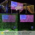 thumbnail image 4 of Decute 420 LED Solar Flag Lights – Patriotic Waterproof Net Light for 4th July, Holiday Christmas Outdoor Yard Decor, 4 of 8
