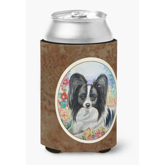 Carolines Treasures 7273CC Papillon Can Or Bottle Hugger, Multicolor