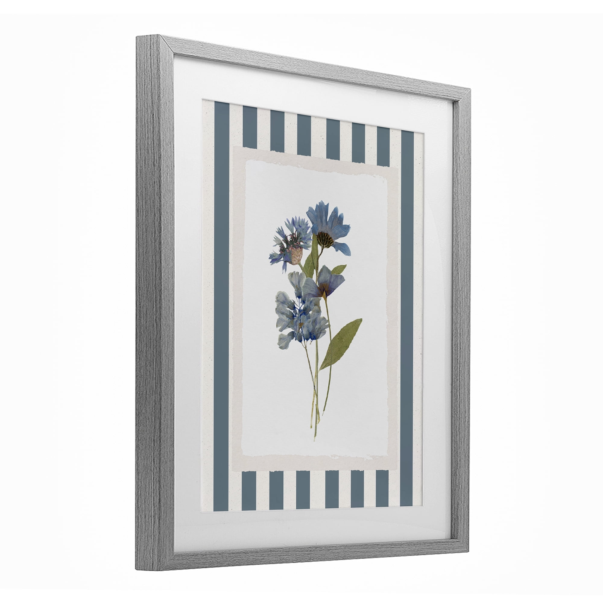 Stupell Industries Summer Memories Florals Gray Framed Print Under Glass, design by Val Rhodes
