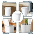 thumbnail image 4 of Summer Savings Kcavykas 10 Gallon Trash Can Silent Opening and Closing Lid Trash Can Bathroom Bedroom Office Dormitory Small Space Living Trash Recycling Bin, 4 of 7