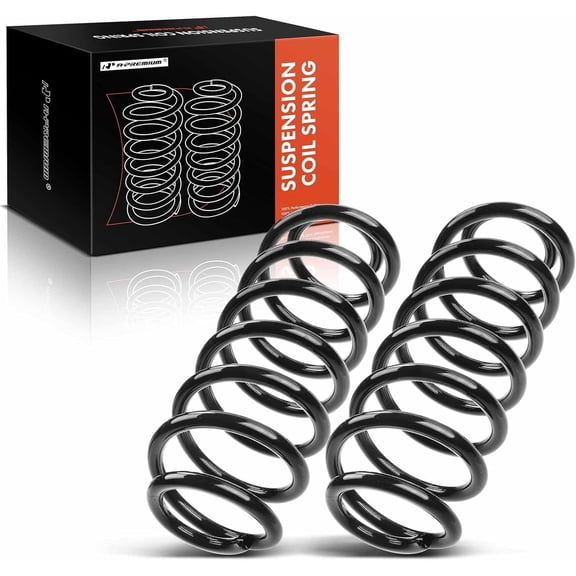 A-Premium 2Pcs Rear Suspension Coil Spring Set Compatible with Dodge Grand Caravan 2008-2017 & Chrysler Town & Country 2008-2016 & Volkswagen Routan Driver and Passenger Side Replace# 4670598AA