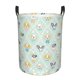 thumbnail image 1 of Balery Different Breeds of Dogs Cesta de ropa redonda con asas, impermeable, independiente, para ropa, juguetes, dormitorio y familia-Small, 1 of 6