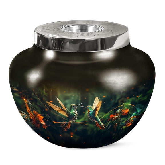 KARYLIZ Humming Bird Urns For Human Ashes Adult Man - Urns For Human Ashes For Mother - Urns For Ashes Large - Urn For Human Ashes Adult Men - Cremation Urns Large Adult - Decorative Urns 10 Inch