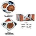 thumbnail image 5 of Set of 6 Wood Coasters with Holder, Resin Epoxy Coaster for Drinks, Cool Coaster Art for Home Office Coffee Bar Table Protection Decor (6 Square Set with Holder), 5 of 9