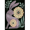 thumbnail image 2 of St. Amant, Yvette 17x24 Gold Ornate Wood Framed with Double Matting Museum Art Print Titled - Nordic Folk Bunny, 2 of 4