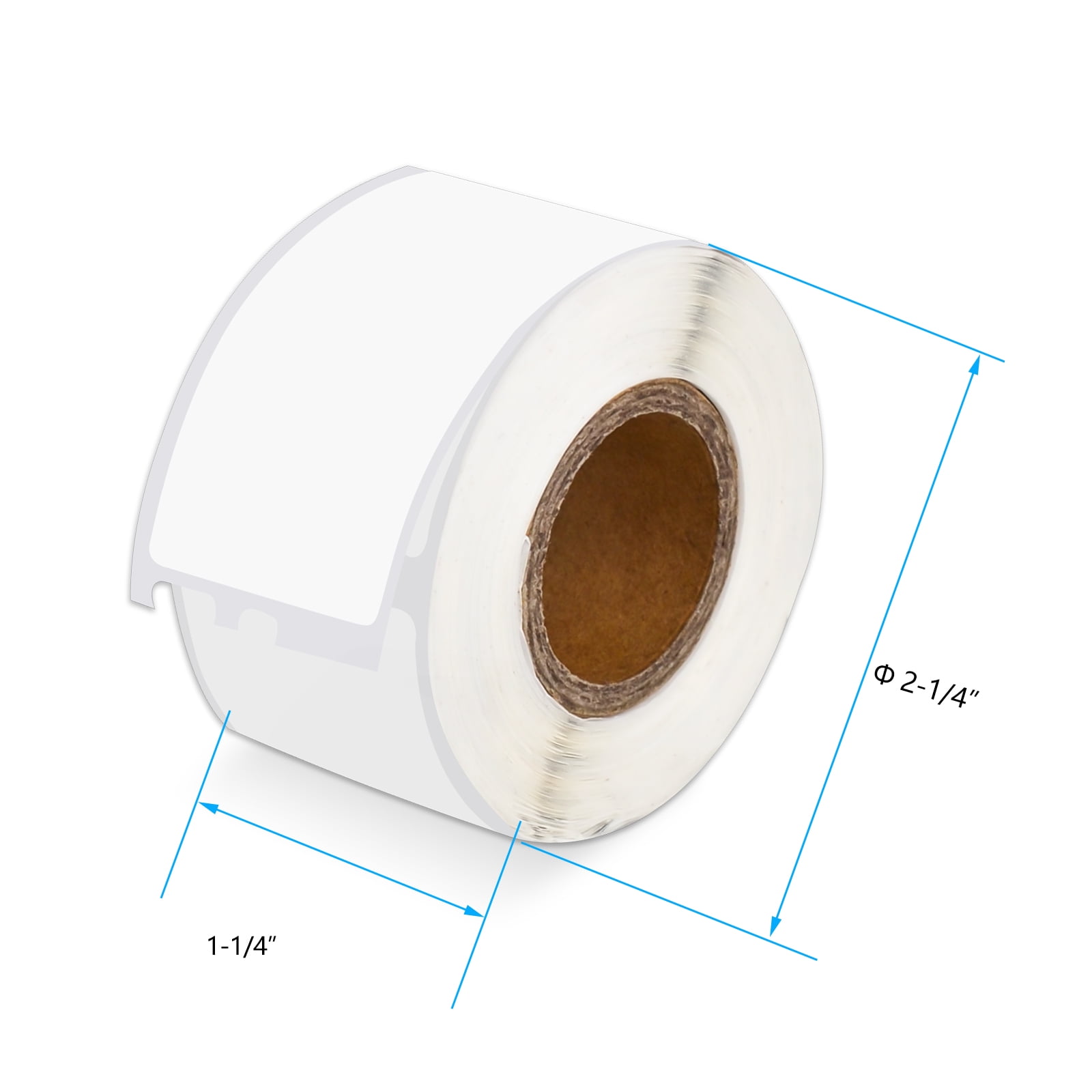 GREENCYCLE (3 Roll/ 130 Labels per Roll) Compatible for Dymo 30251 1-1/8" x 3-1/2" Die-Cut White Address Shipping Paper Label