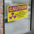 thumbnail image 4 of (2 Pack) Radiation Contamination Radiological With Symbol OSHA Caution Radiation Sign, 4 of 7