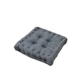 thumbnail image 3 of Golyzmt Corduroy Chair Seat Pad (Chair Cushion), 18" x 18", 4 Inch Thick, 1-Piece, Gray, 3 of 5