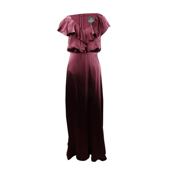 adrianna papell satin gown