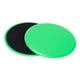 thumbnail image 4 of Paquete de 2 discos deslizantes para ejercicios de core, ligeros y portátiles, para espalda y cadera. Verde, 4 of 9