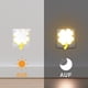thumbnail image 2 of Luz de noche con toma de corriente eléctrica, 2 lámparas, lámpara de noche portátil para habitación infantil, luz de noche automática para lactancia, lámpara de pared LED para escaleras C, 2 of 5