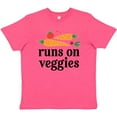 thumbnail image 3 of Inktastic Vegetarian Runs On Veggies Youth T-Shirt, 3 of 5