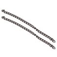 thumbnail image 3 of Cadena curva de 10 metros de hierro, estilo elegante y resistente, accesorios para hacer joyas DIY, para tobilleras, collares, pulseras, color plateado y negro, 3 of 14