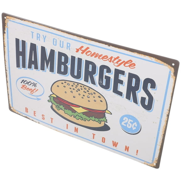 Worgeous Vintage Bar Decor Retro Metal Tin Sign with Enameled Paint Multi Color for Wall Hanging Suitable for Bars Cafés and More