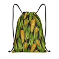 thumbnail image 1 of Xecao Corn 2 Pattern Sports Drawstring Backpack - String Swim Gym Bag with Wet Proof Pocket for Women&Men-Medium, 1 of 1