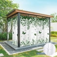 thumbnail image 6 of Outdoor Curtains for Patio Waterproof, Green Spring Botanical Outdoor Privacy Panels Grommet, Weeping Eucalyptus Butterfly Blackout Outside Curtains for Porch/Cabana/Pergola/Gazebo 54"x95", 1 Panel, 6 of 8