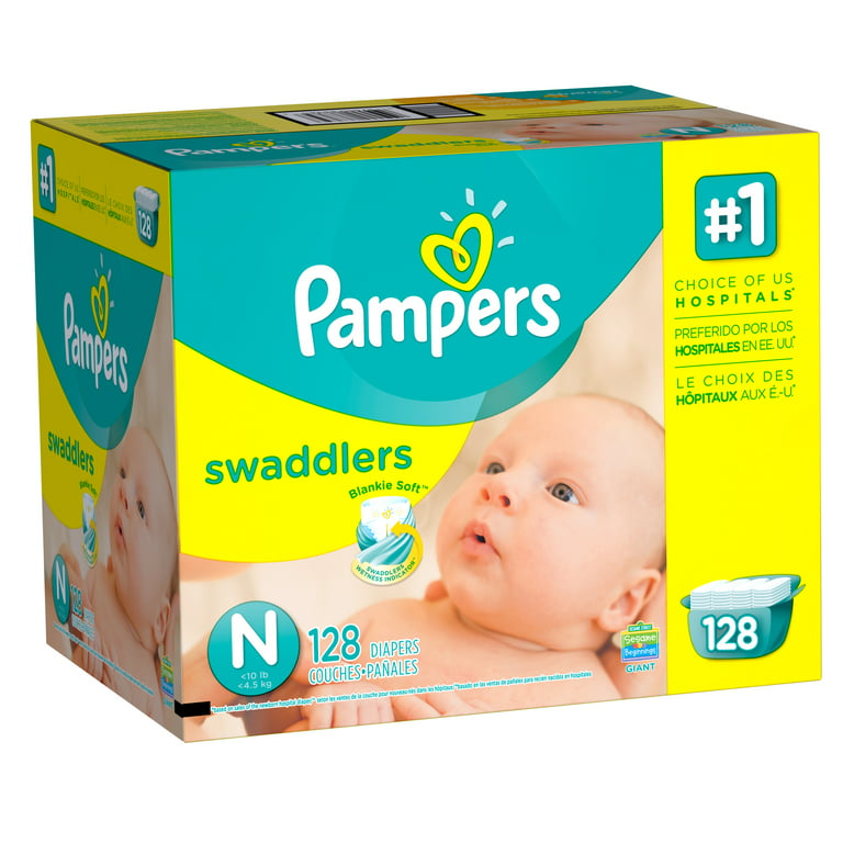  Pampers - Pañales Swaddlers para recién nacido (hasta