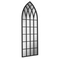 thumbnail image 2 of Black Arched Pane Wall Mirror - Large Farmhouse Cathedral Window Mirror for Entryway, Hallway, Bedroom, Living Room 20.87 x 62.99 Inch, 2 of 4