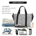 thumbnail image 4 of Travel Duffle Bag GlitterSilver Travel Tote Bags Carry on Luggage Waterproof Weekender Bags with Top Handle Adjustable Shoulde Strap for Travel Gym, 4 of 5