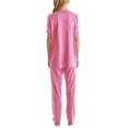 thumbnail image 2 of Fair Women's Coloratura Sleepwear Short Sleeve Pajama,Perfumed Rose, 2 of 5