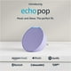 thumbnail image 2 of amazon alexa echo pop asistente de voz 1ra generación, inalámbrico, wifi, bluetooth, blanco, 2 of 2