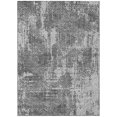 thumbnail image 2 of 3' X 5' Gray And Charcoal Geometric Washable Indoor Outdoor Area Rug, 2 of 5