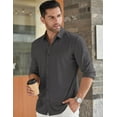 thumbnail image 2 of COOFANDY Men's Long Sleeve Dress Shirt Casual Button Down Shirts Wrinkle Free Untucked Shirt, 2 of 6