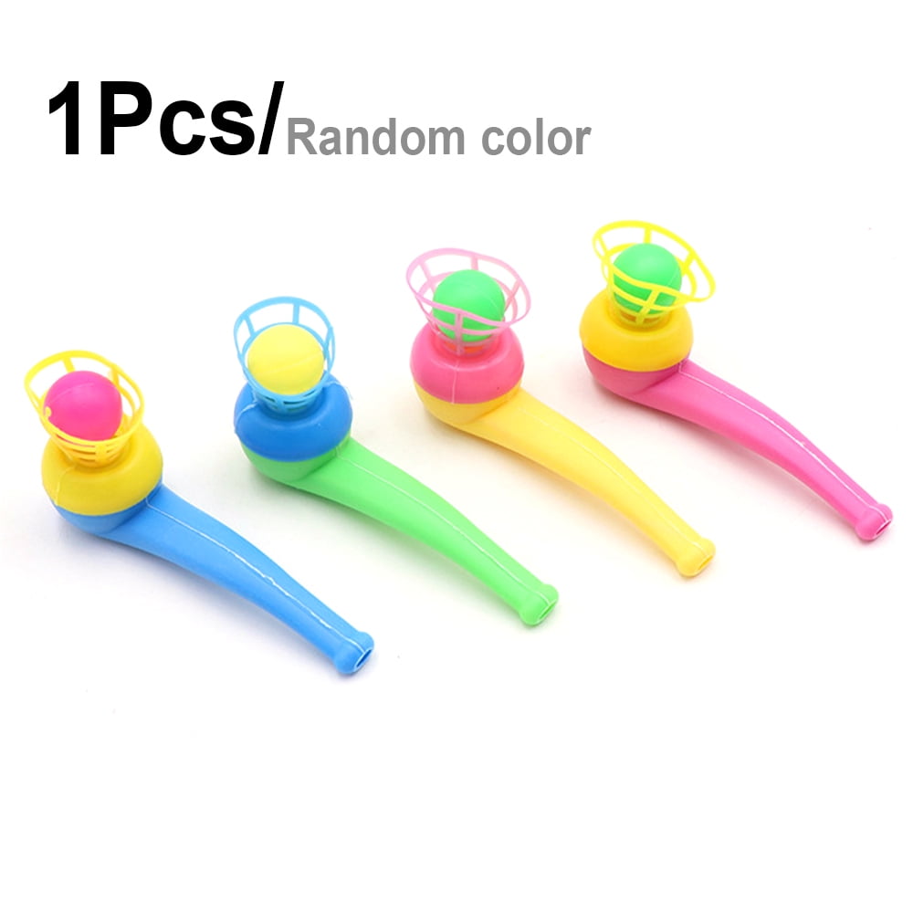 ArtCreativity Pipe Ball Toys for Kids Fun Toys for Boys and Girls Assorted Colors Set of 12 Ball Balancing Blowing Games Unique Birthday Party Favors and Goodie Bag Stuffers for Children 