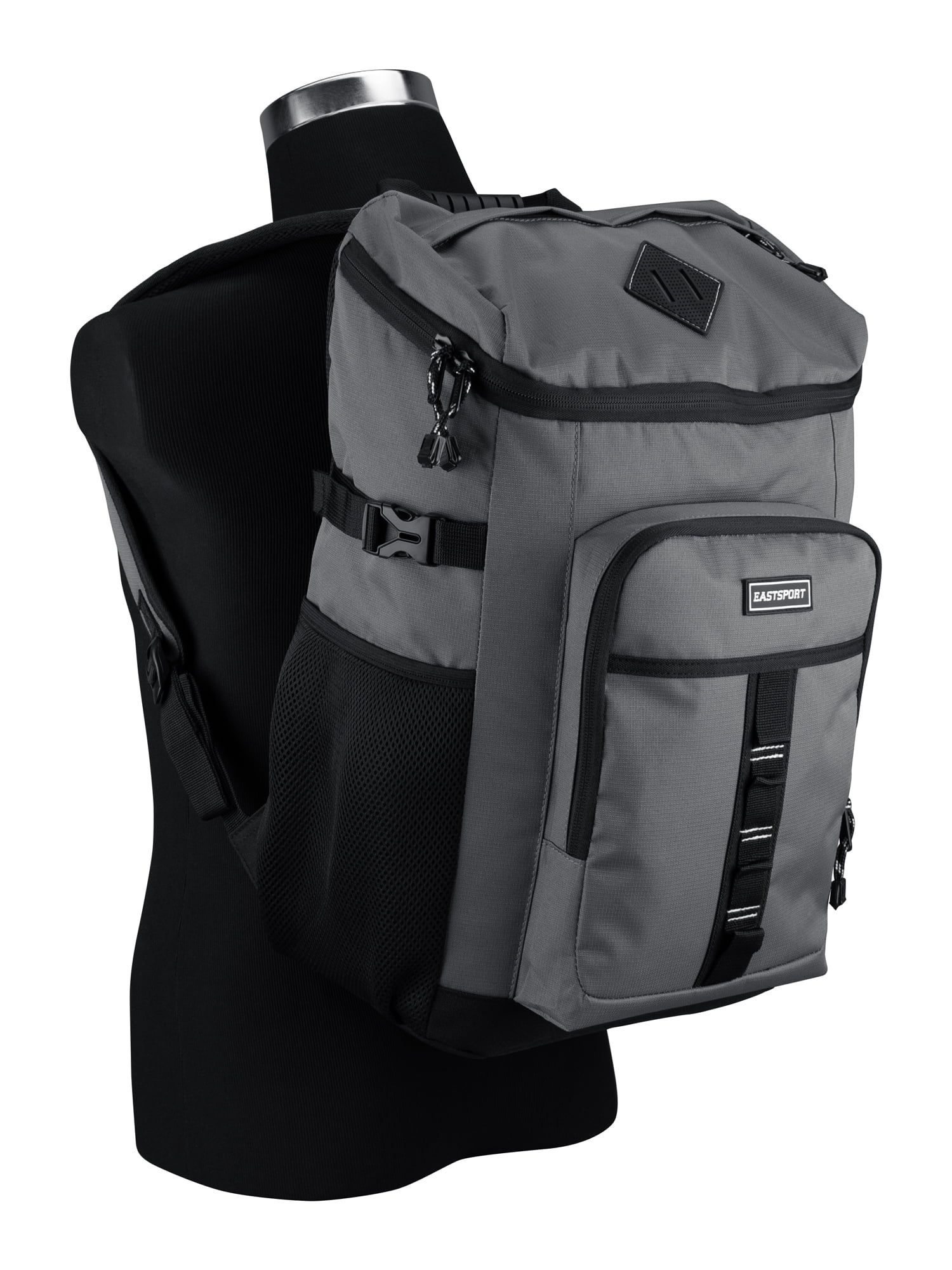 Eastsport Unisex 18" Victory Top Loader Backpack, Grey Flannel